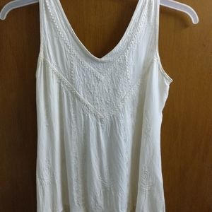 Laced 100%rayon tank top